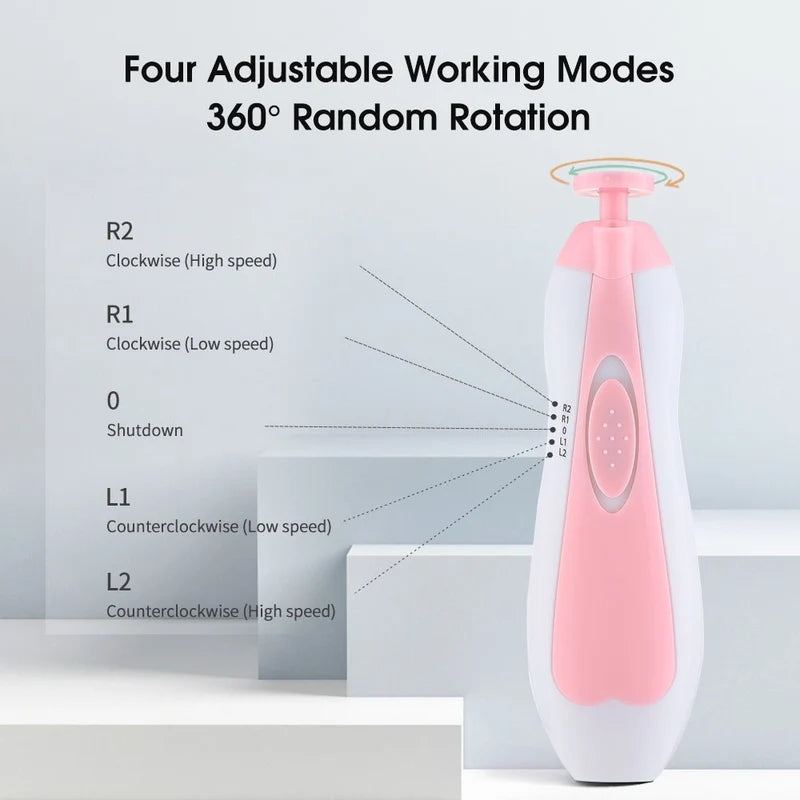 Electric Nail Kit – Gentle Safe Baby Nail Trimmer